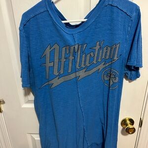 Affliction Men's Blue Shirt